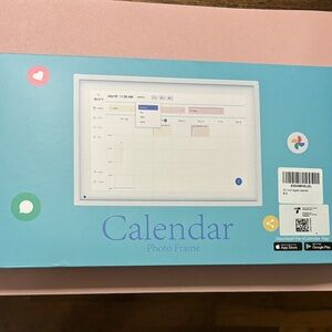 Digital Calendar Photo Frame - White